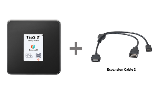 The image shows Tap2iD device on the left side and next to it is the image of "Expansion Cable 2"