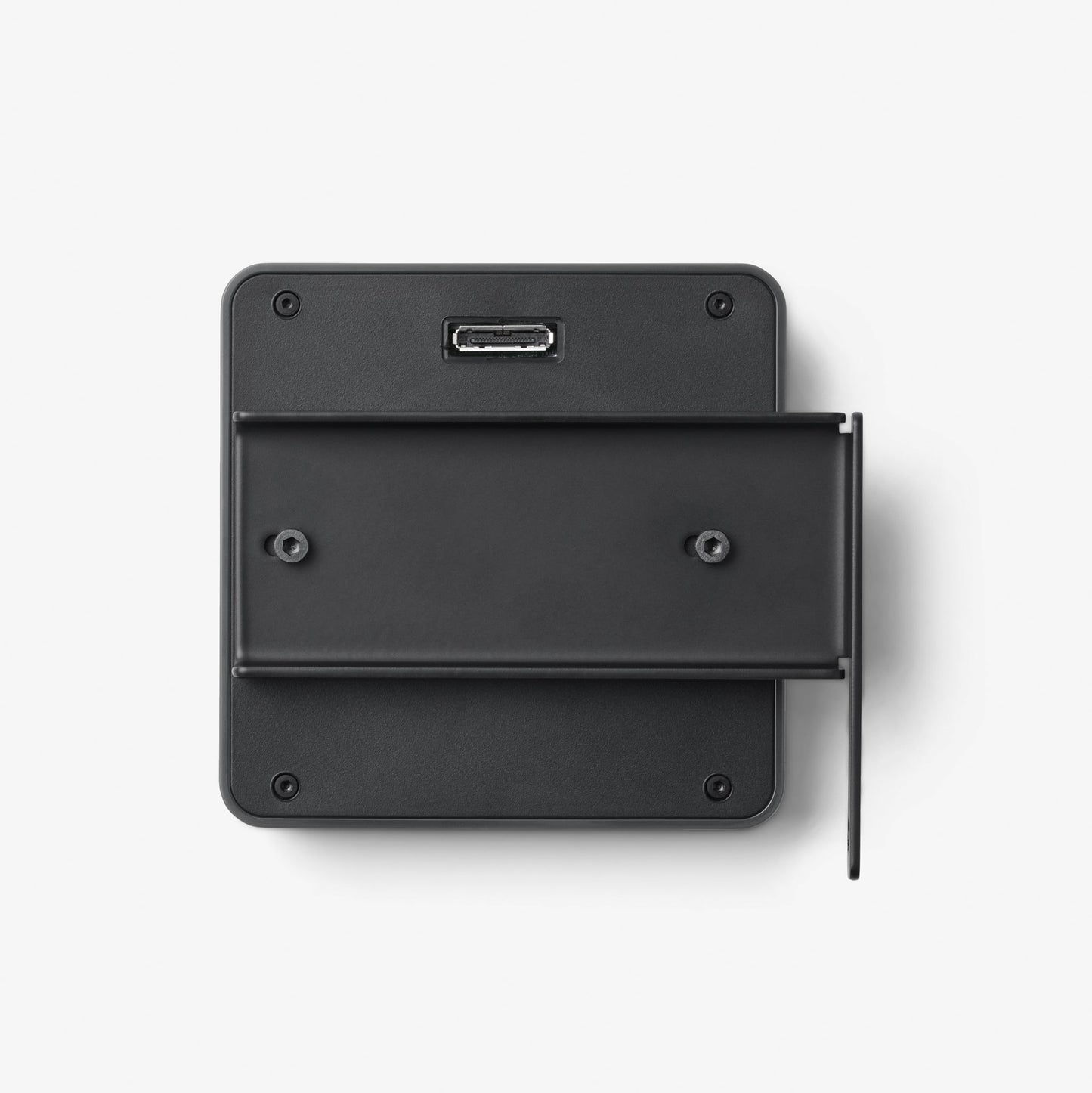 Fabricated metal mashgin integration plate mounted on Tap2ID verification device