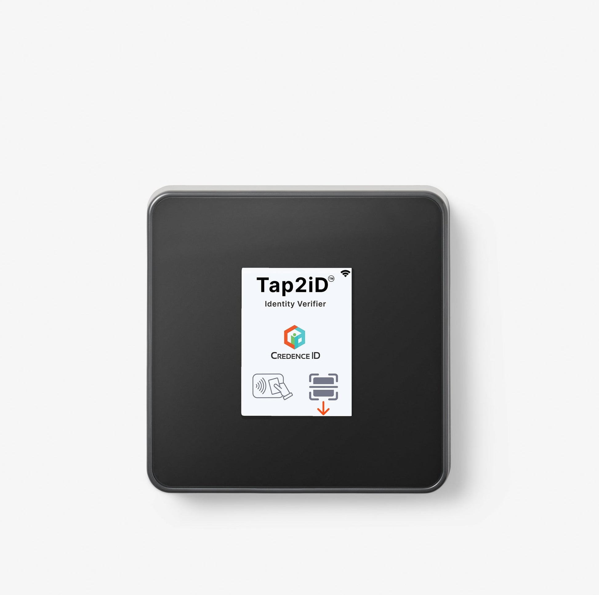 Front panel focused view of Tap2ID digital and mobile id verification device