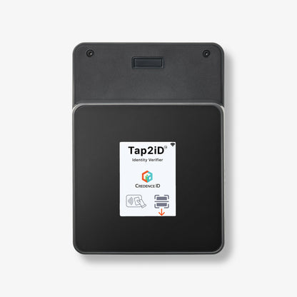 Back view of Tap2ID verification device with Magsafe
