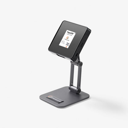 Tap2ID verifier mounted on Magsafe stand 