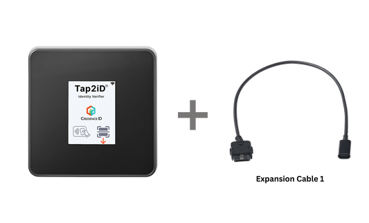 The image shows Tap2iD device on the left side and next to it is the image of "Expansion Cable 1" 