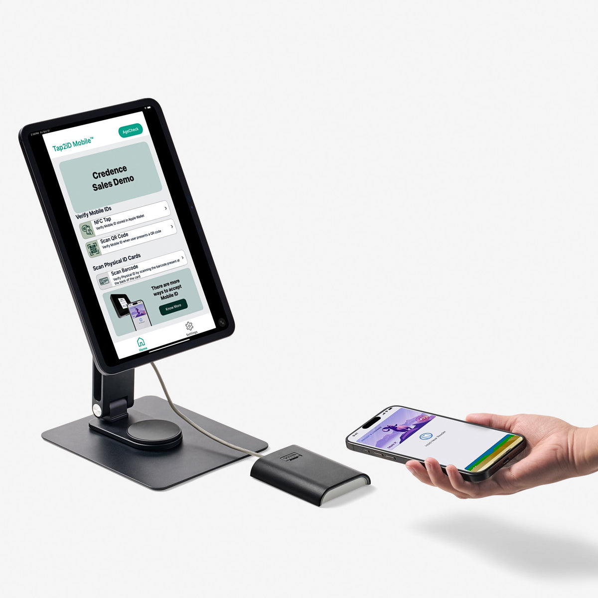 Computer Card Verifier mDL Verifier & Contactless Card Reader | Mobile ID Verification ...